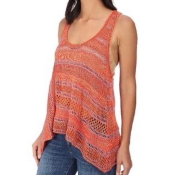 Free People Tops - Free People Orange Knit Top